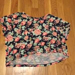 Forever 21 floral crop top